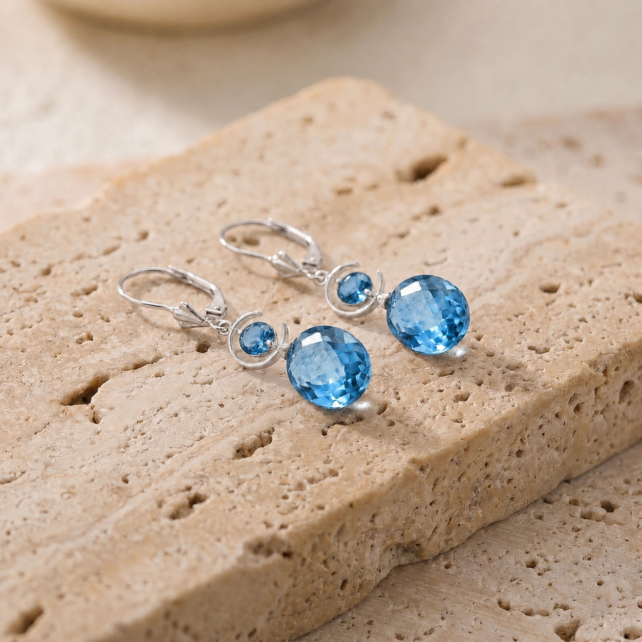 White Gold Blue Topaz — Mariaconsolata