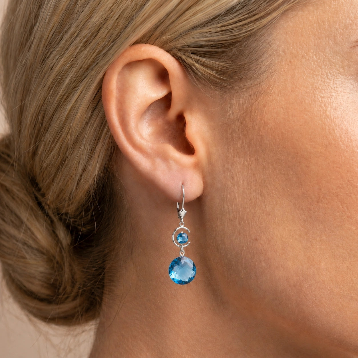 White Gold Blue Topaz — Mariaconsolata