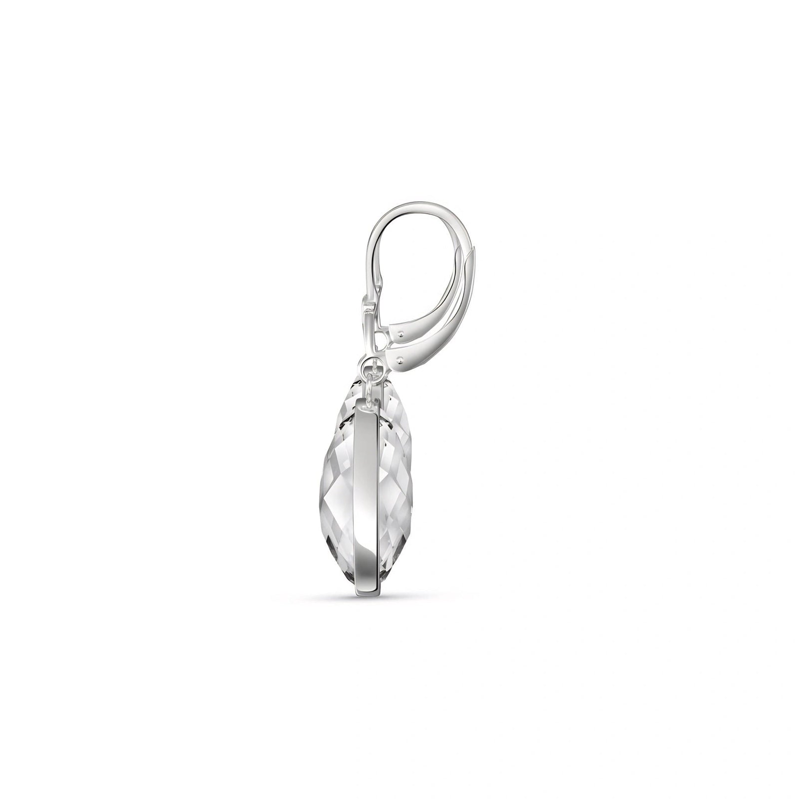 White Gold Earrings White Topaz 10K — Elisa