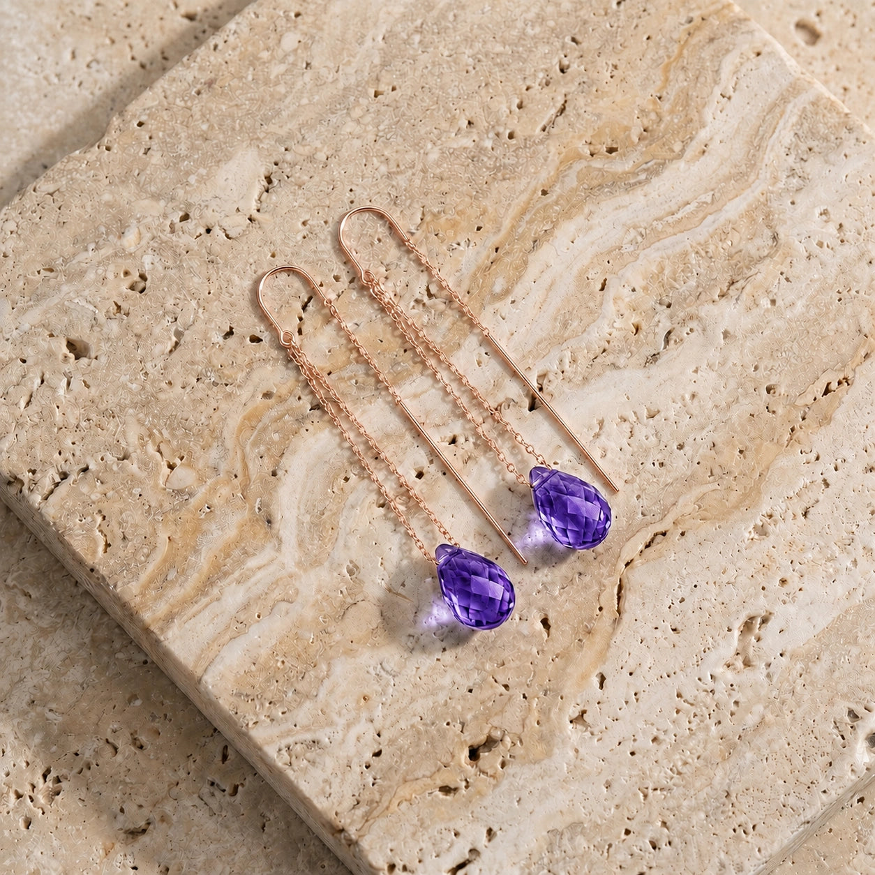 Rose Gold Amethyst — Mariadafne