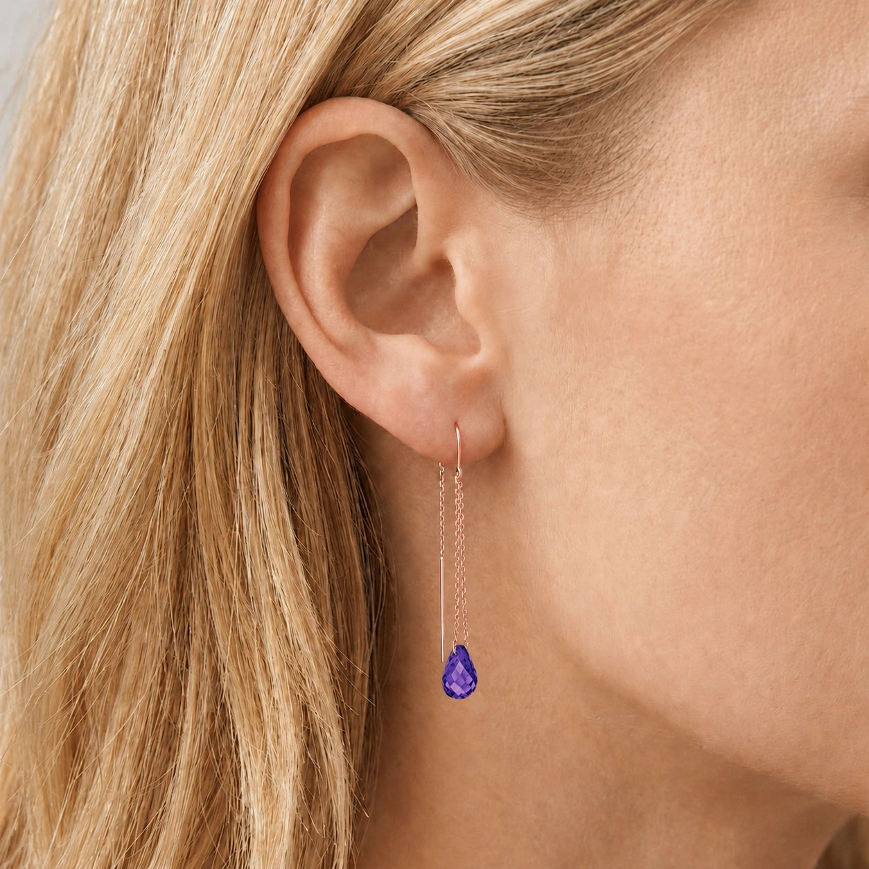 Rose Gold Amethyst — Mariadafne