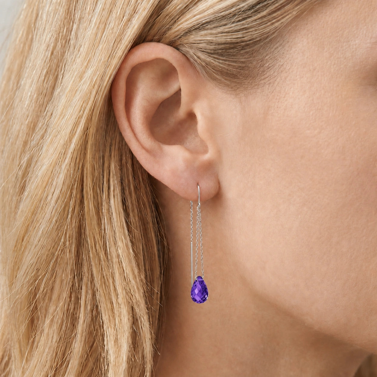 White Gold Amethyst — Mariadafne