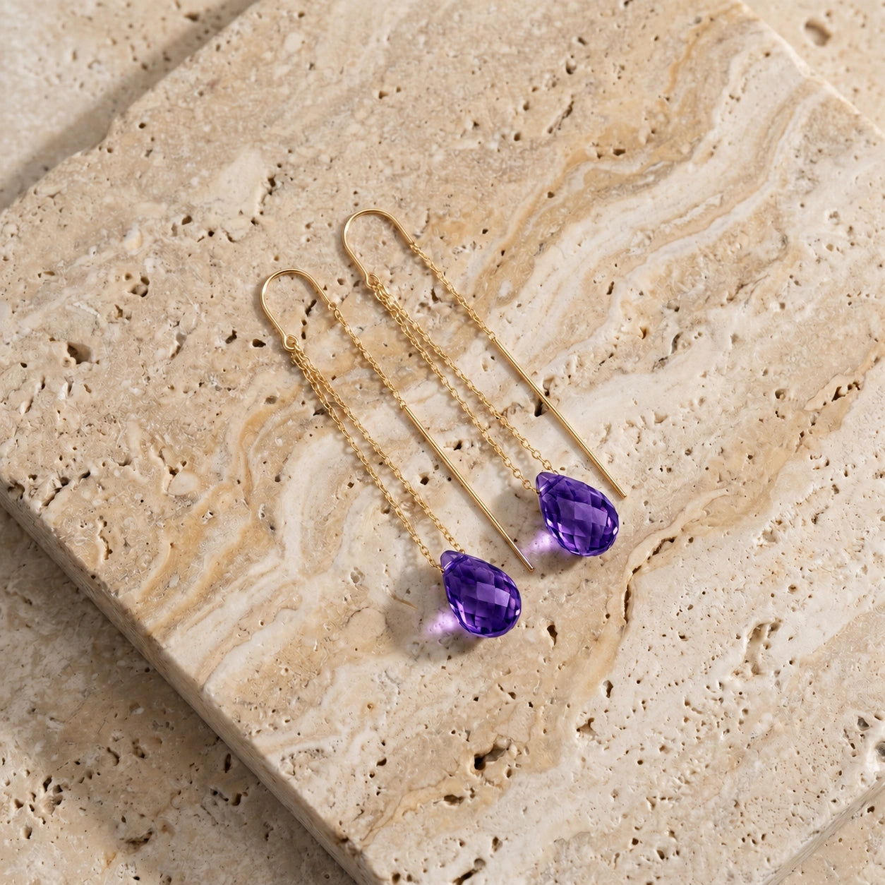 Yellow Gold Amethyst — Mariadafne