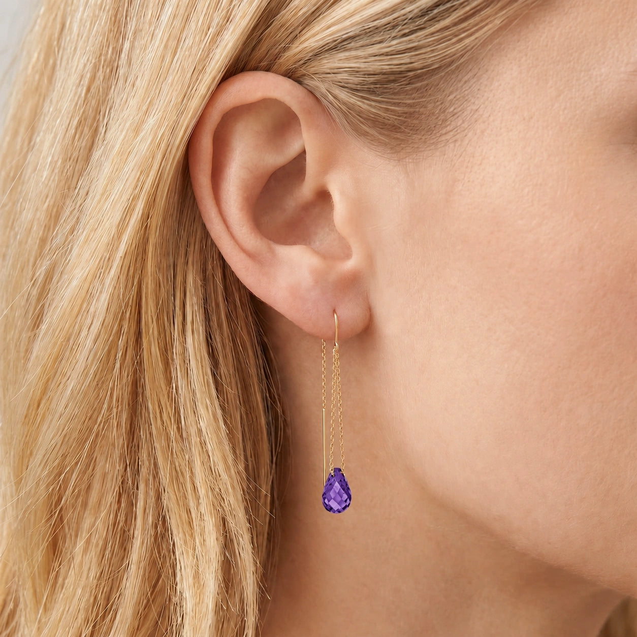 Yellow Gold Amethyst — Mariadafne