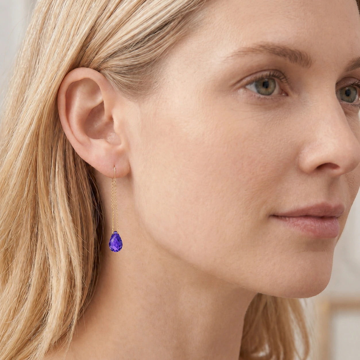 Yellow Gold Amethyst — Mariadafne