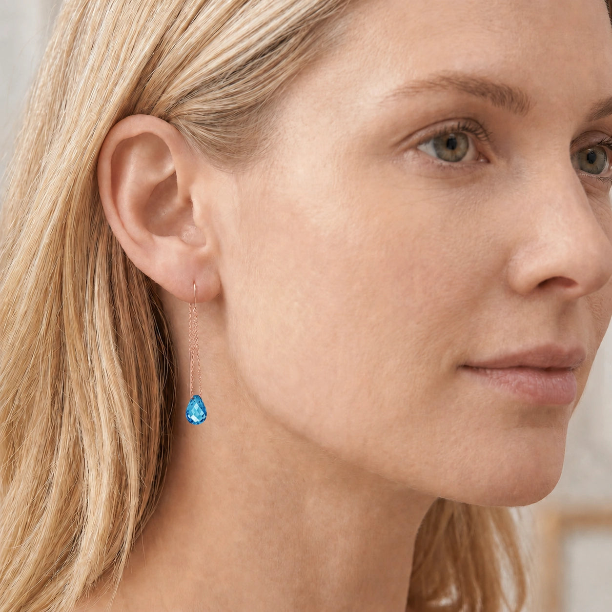 Rose Gold Blue Topaz — Mariadafne