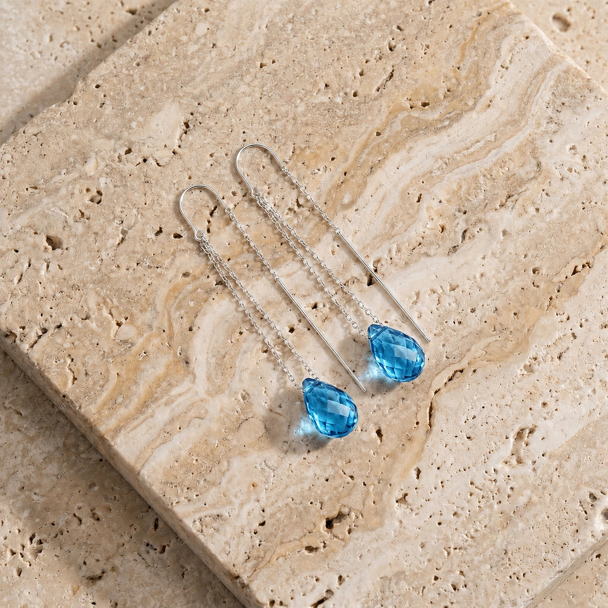 White Gold Blue Topaz — Mariadafne