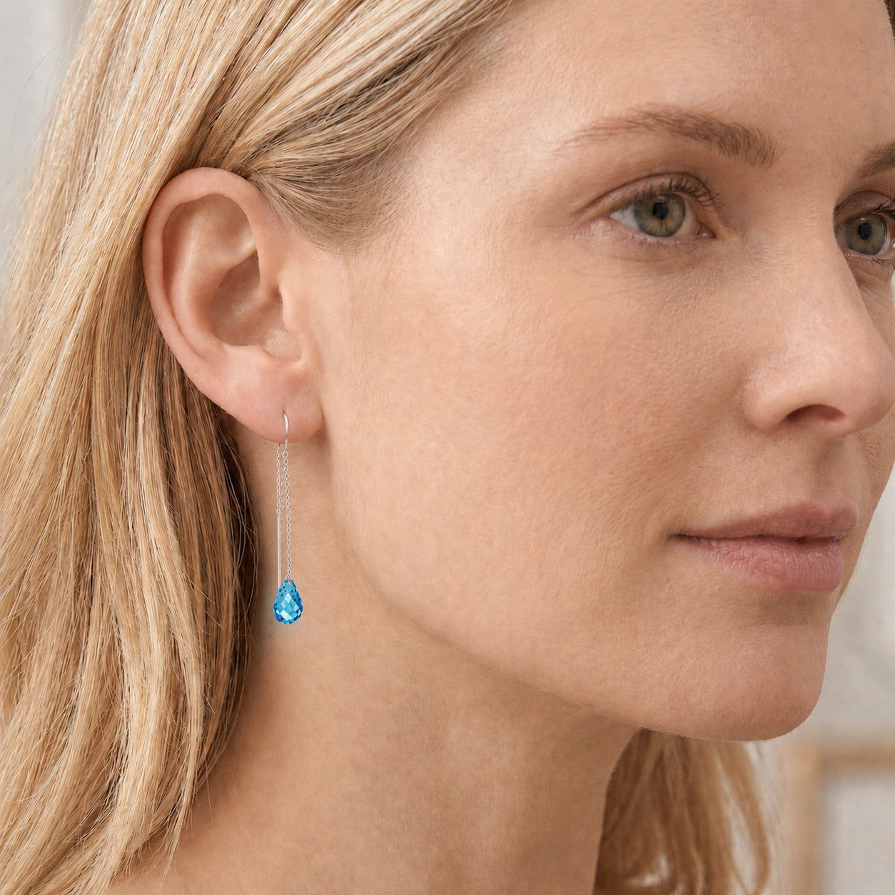 White Gold Blue Topaz — Mariadafne