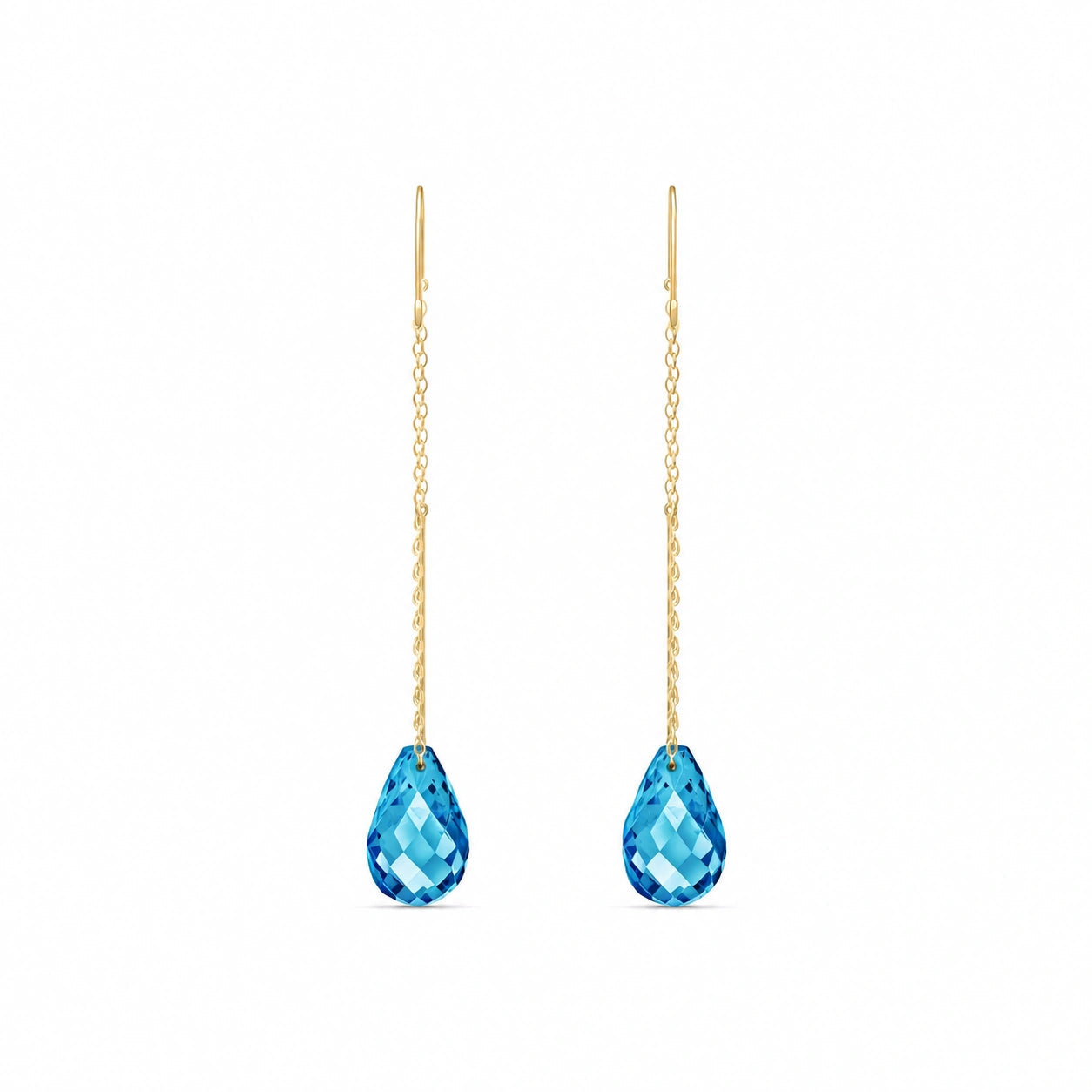 Yellow Gold Blue Topaz — Mariadafne