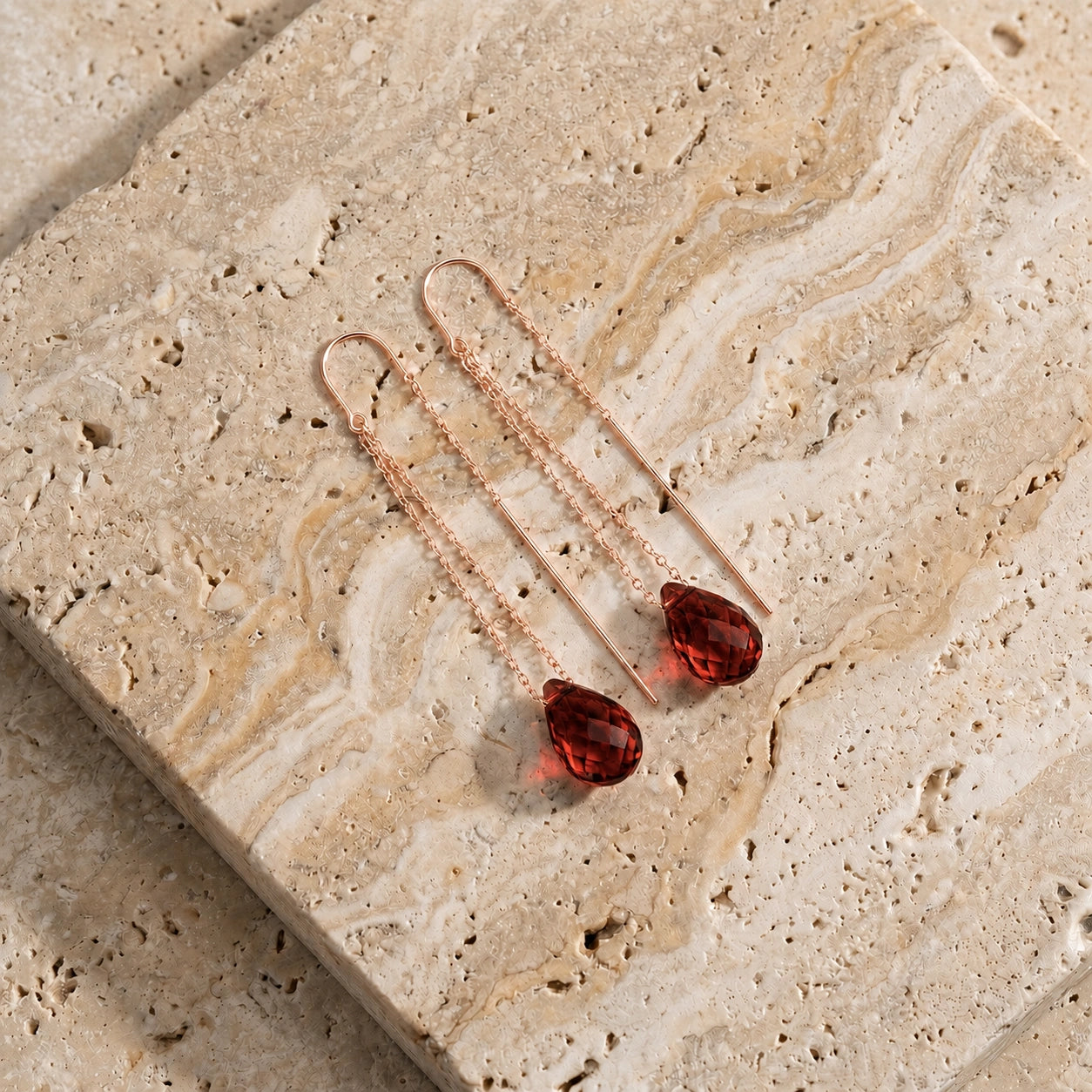 Rose Gold Garnet — Mariadafne