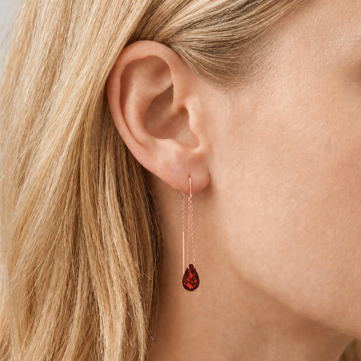 Rose Gold Garnet — Mariadafne