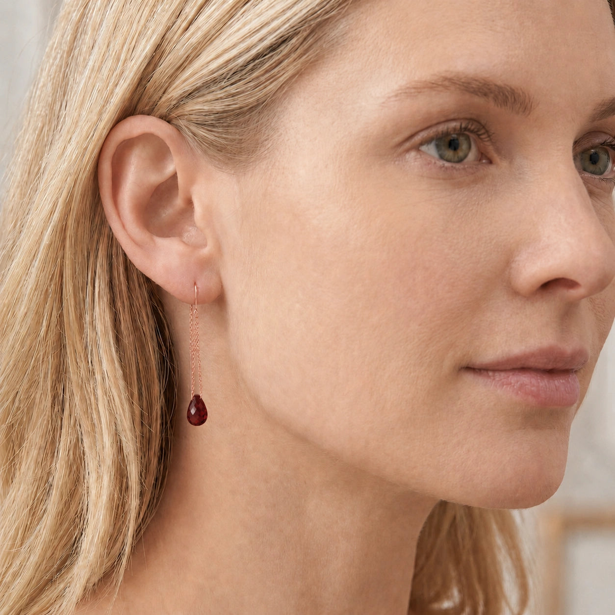 Rose Gold Garnet — Mariadafne
