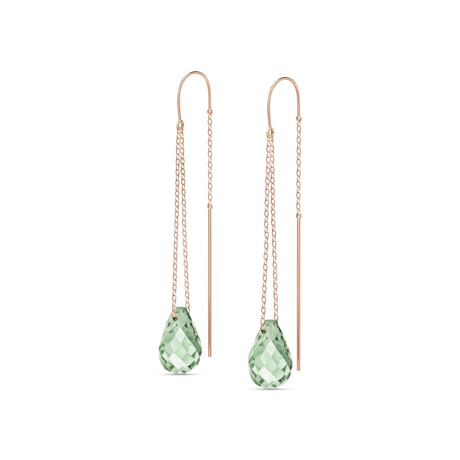 Rose Gold Green Amethyst — Mariadafne