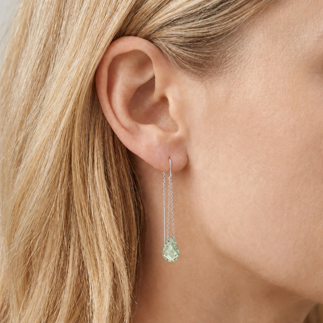 White Gold Green Amethyst — Mariadafne