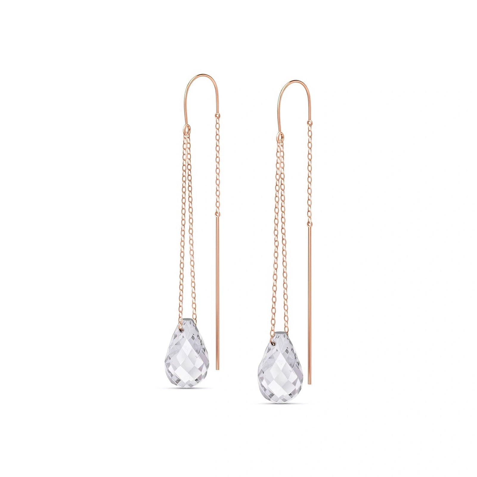 Rose Gold White Topaz — Mariadafne