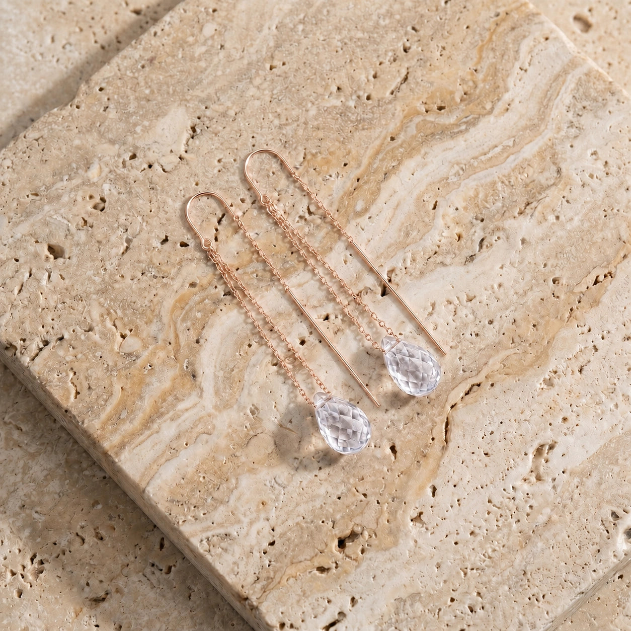 Rose Gold White Topaz — Mariadafne
