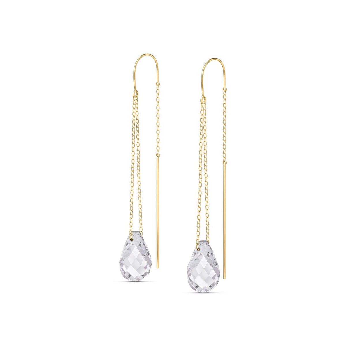 Yellow Gold White Topaz — Mariadafne