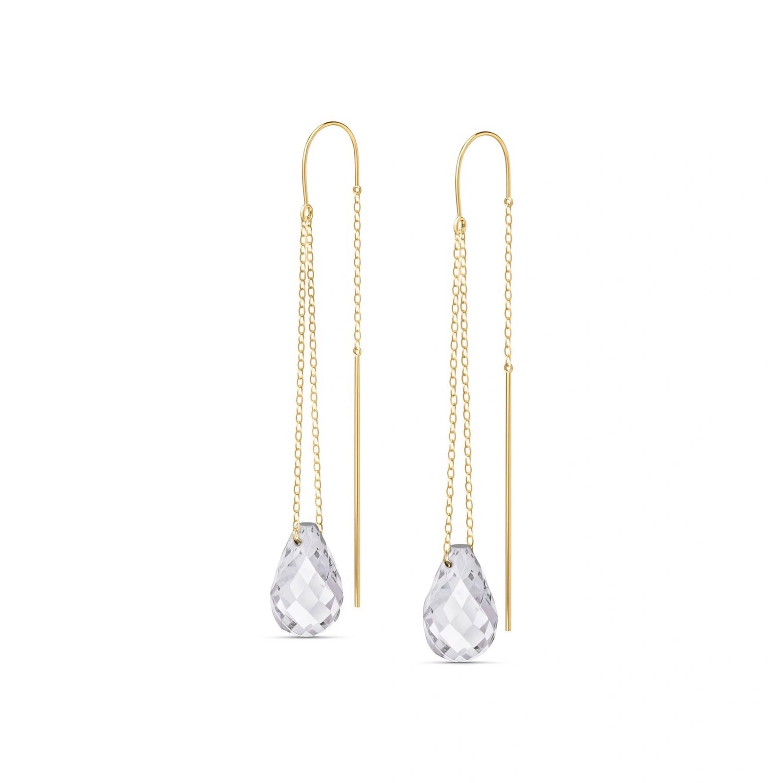 Yellow Gold White Topaz — Mariadafne