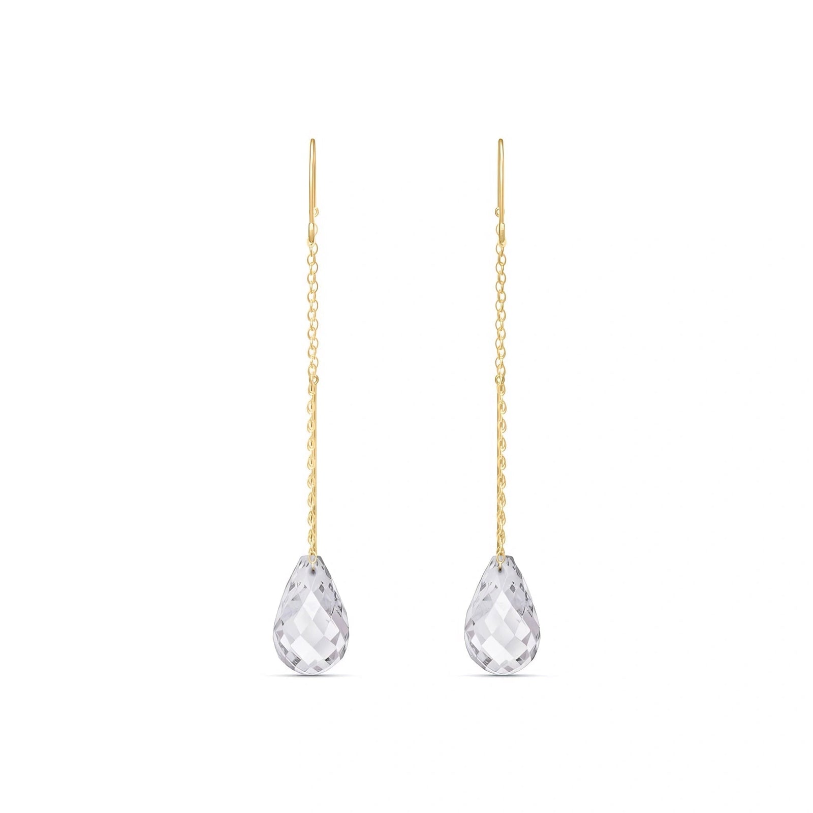 Yellow Gold White Topaz — Mariadafne