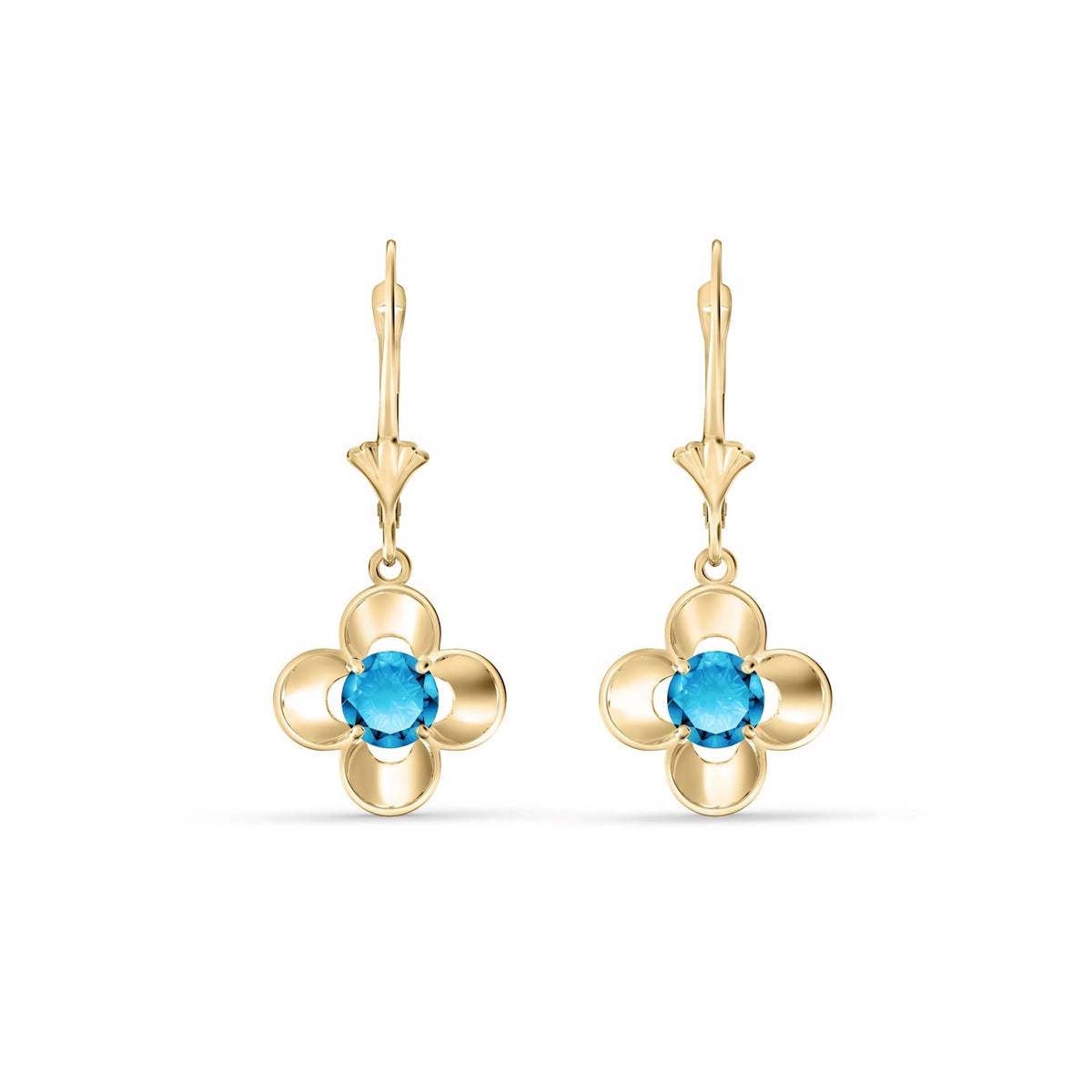 Yellow Gold Belle Earrings Amethyst 10K — Diamante