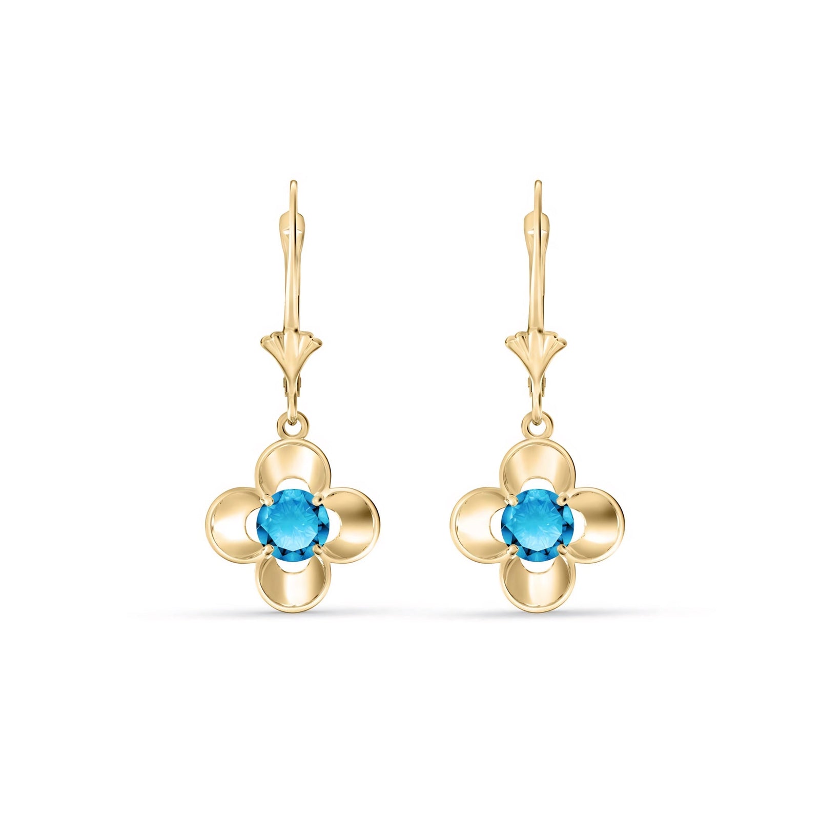 Yellow Gold Belle Earrings Amethyst 10K — Diamante