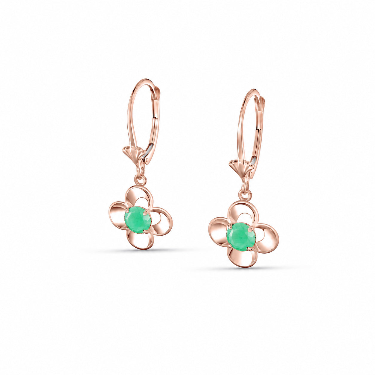 Rose Gold Belle Earrings Citrine 10K — Diamante