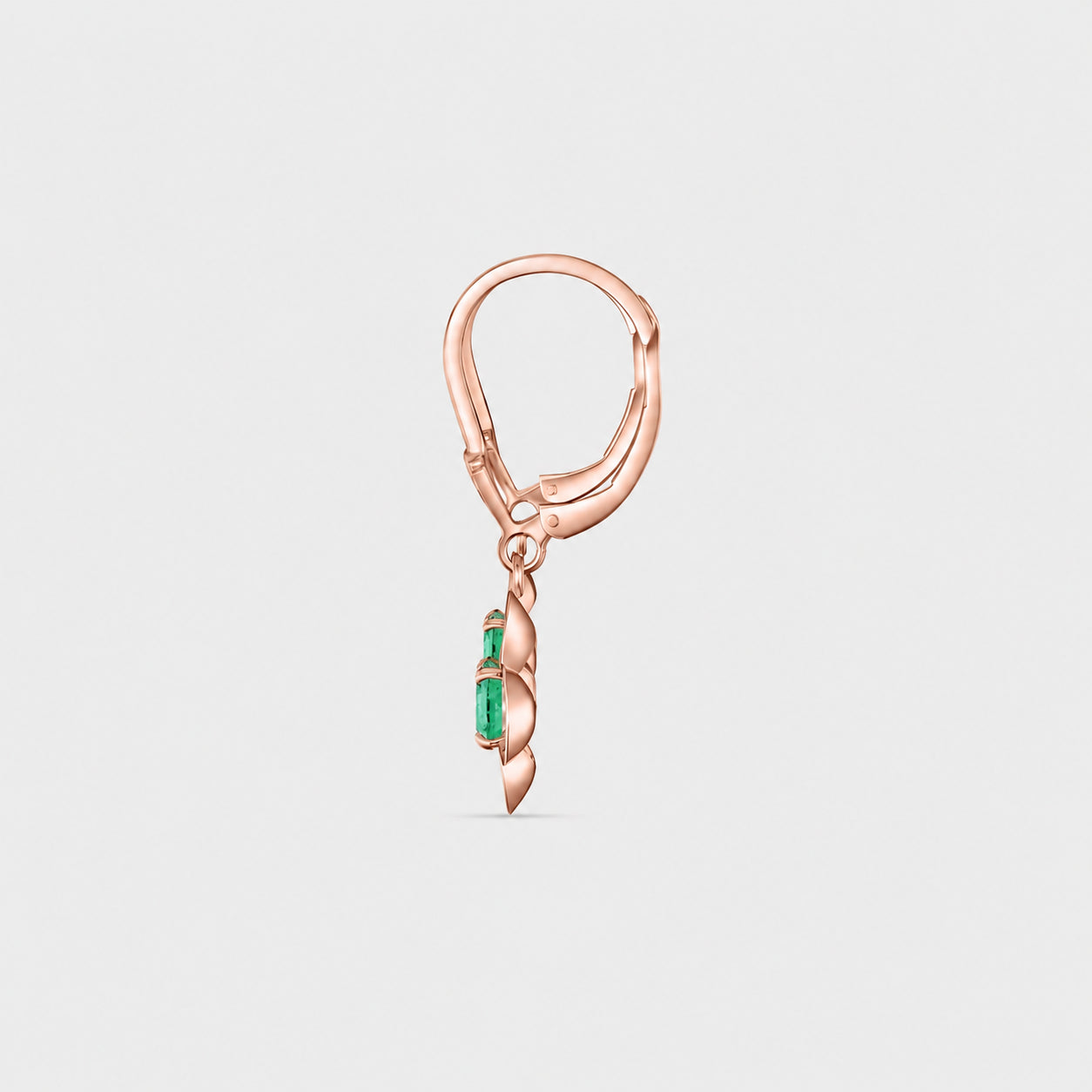Rose Gold Belle Earrings Citrine 10K — Diamante