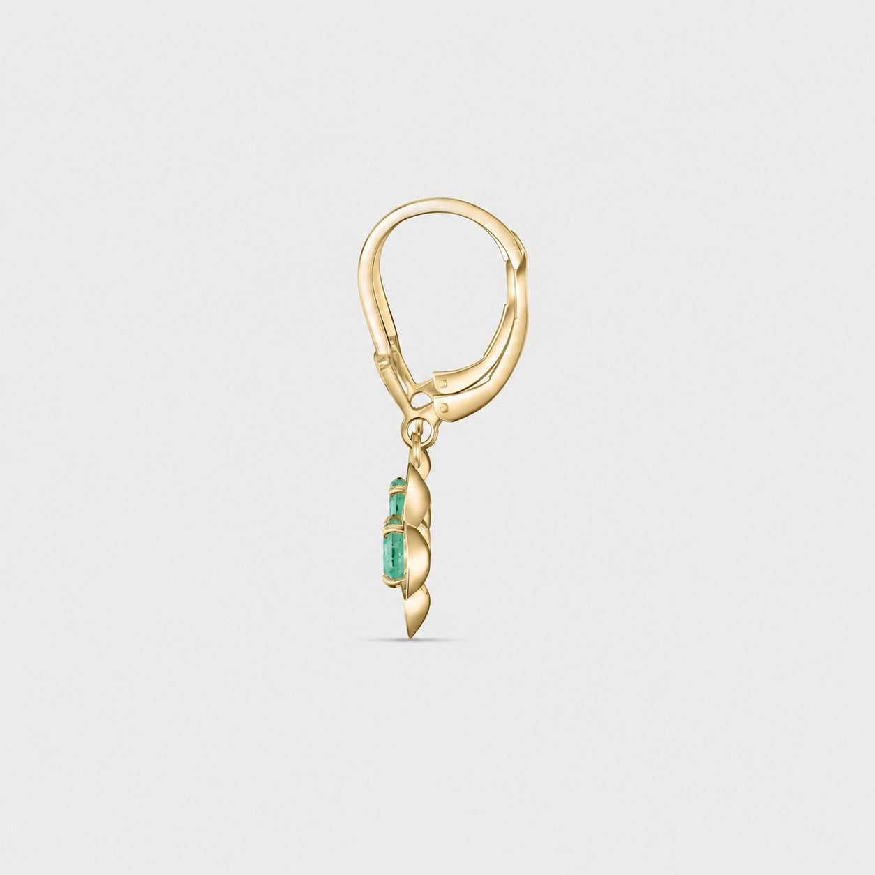 Yellow Gold Belle Earrings Citrine 10K — Diamante