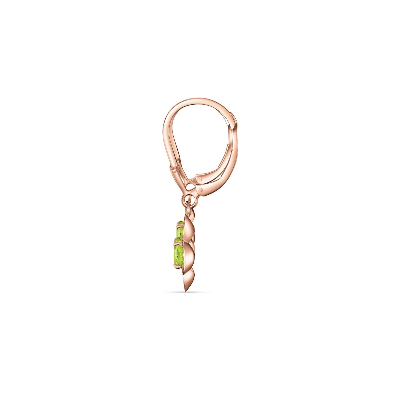 Rose Gold Belle Earrings Sapphire 10K — Diamante