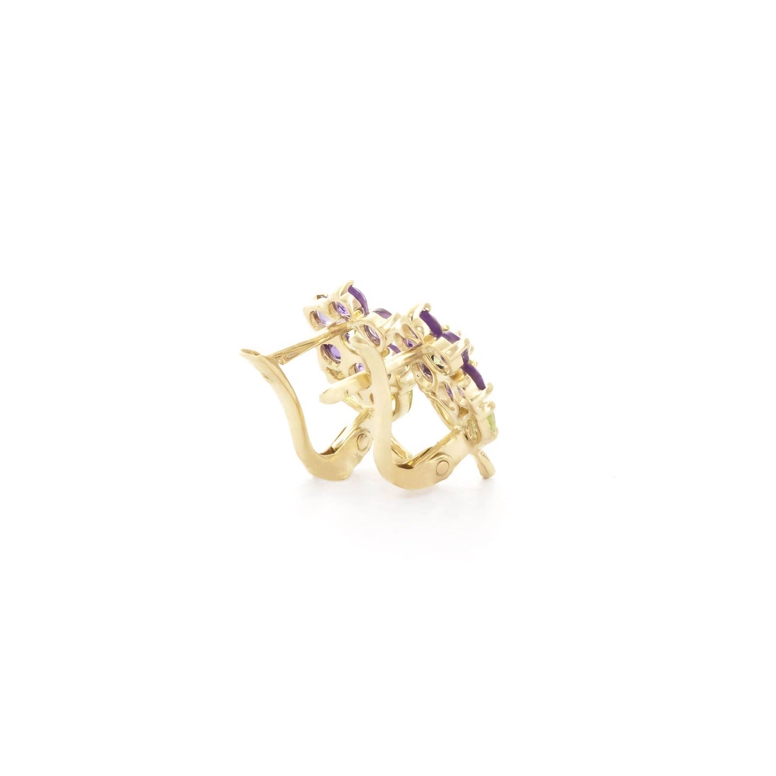 Yellow Gold Peridot & Amethyst — Mariademetra