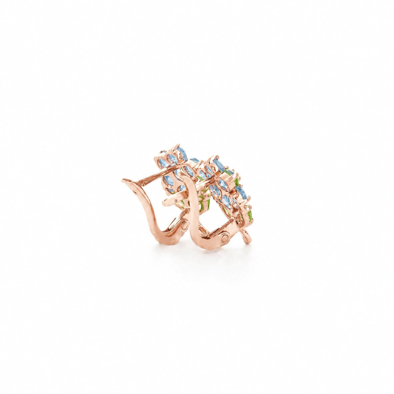 Rose Gold Peridot & Aquamarine — Mariademetra