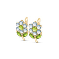 Yellow Gold Peridot & Aquamarine — Mariademetra
