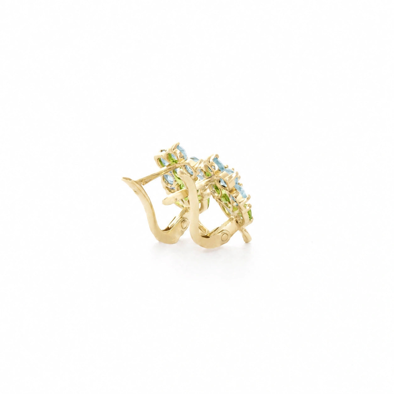 Yellow Gold Peridot & Aquamarine — Mariademetra