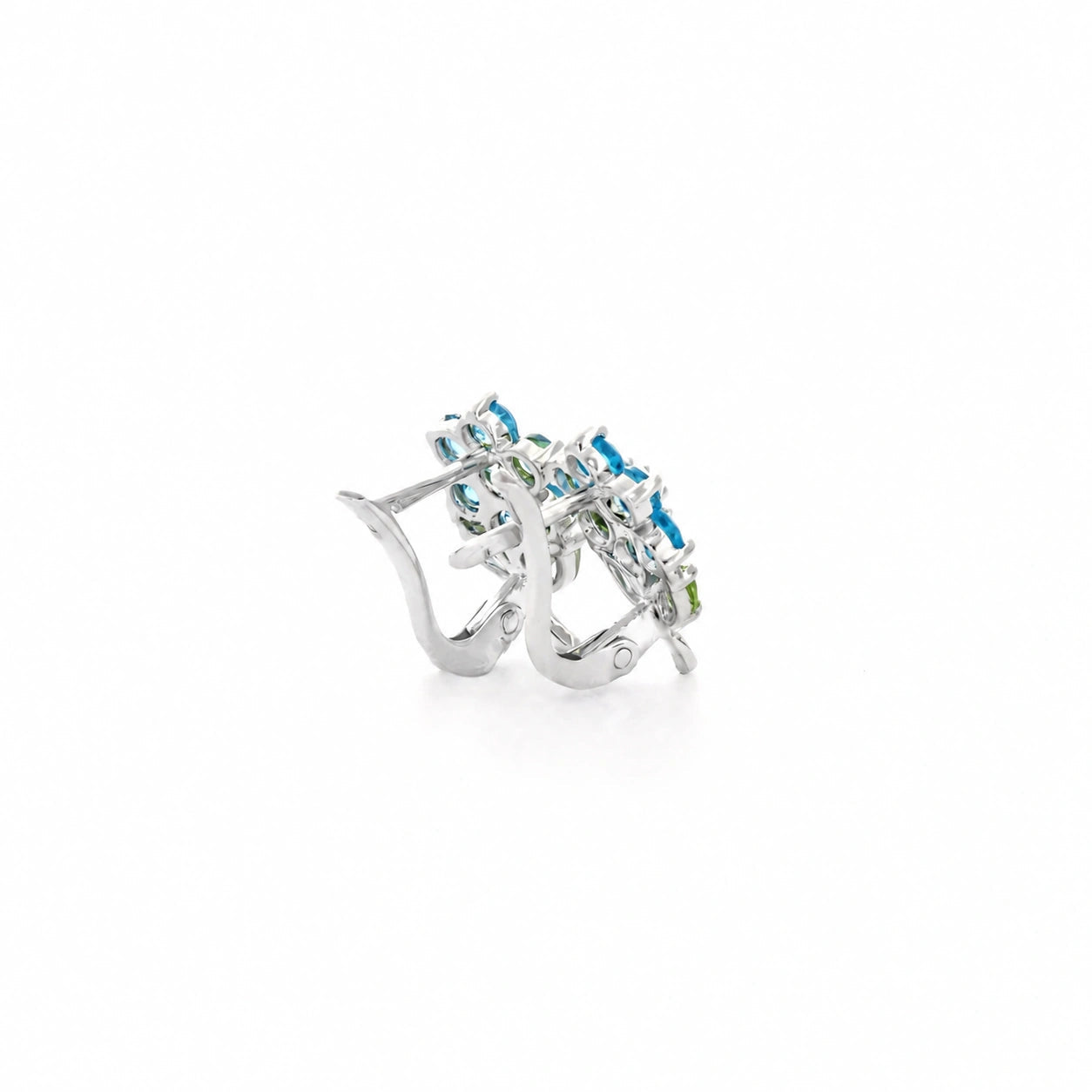 White Gold Peridot & Blue Topaz — Mariademetra