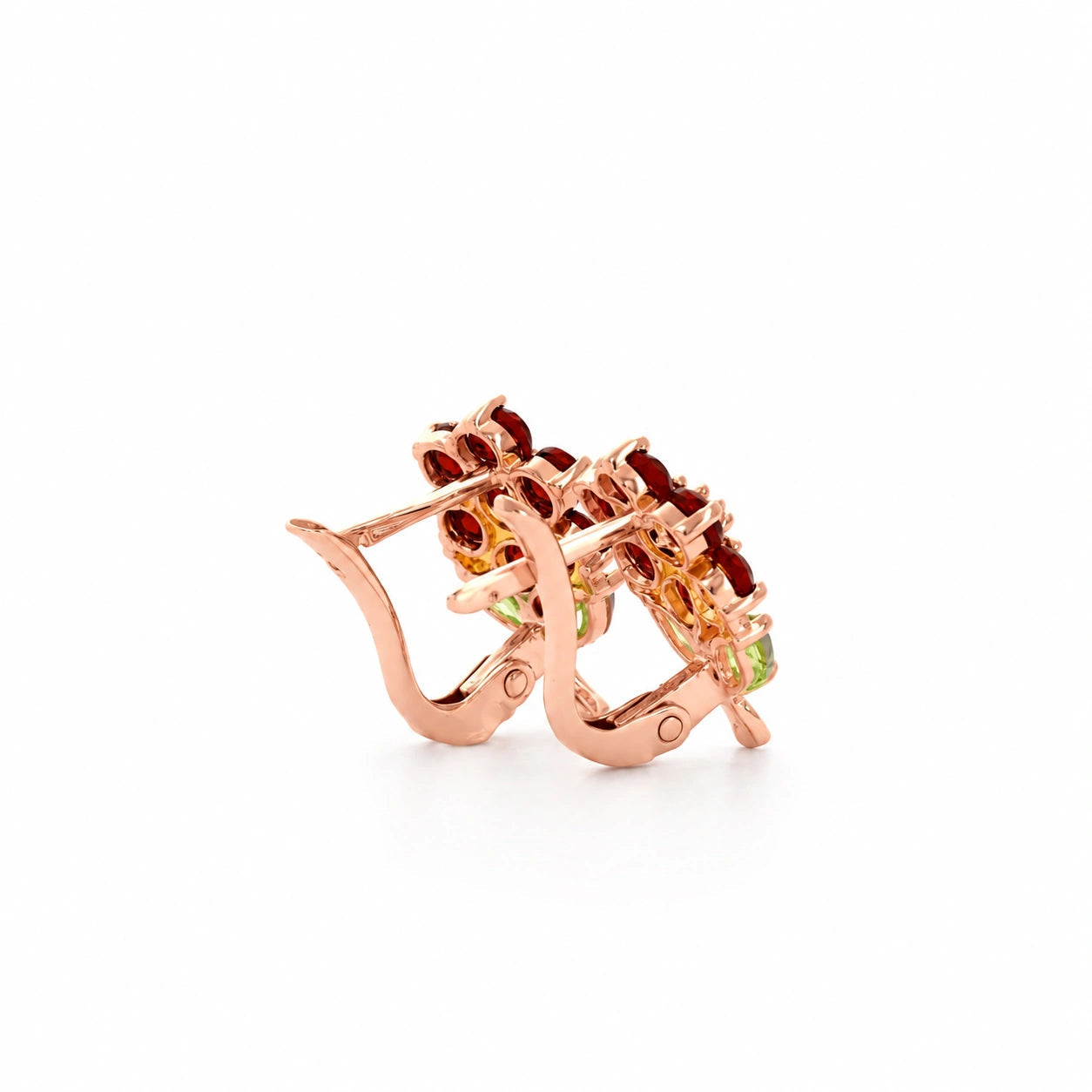 Rose Gold Peridot & Garnet & Citrine — Mariademetra