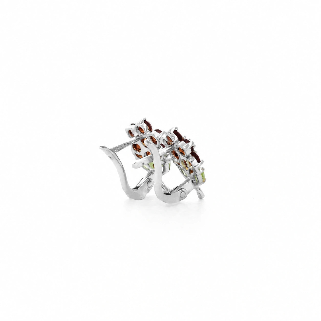 White Gold Peridot & Garnet & Citrine — Mariademetra