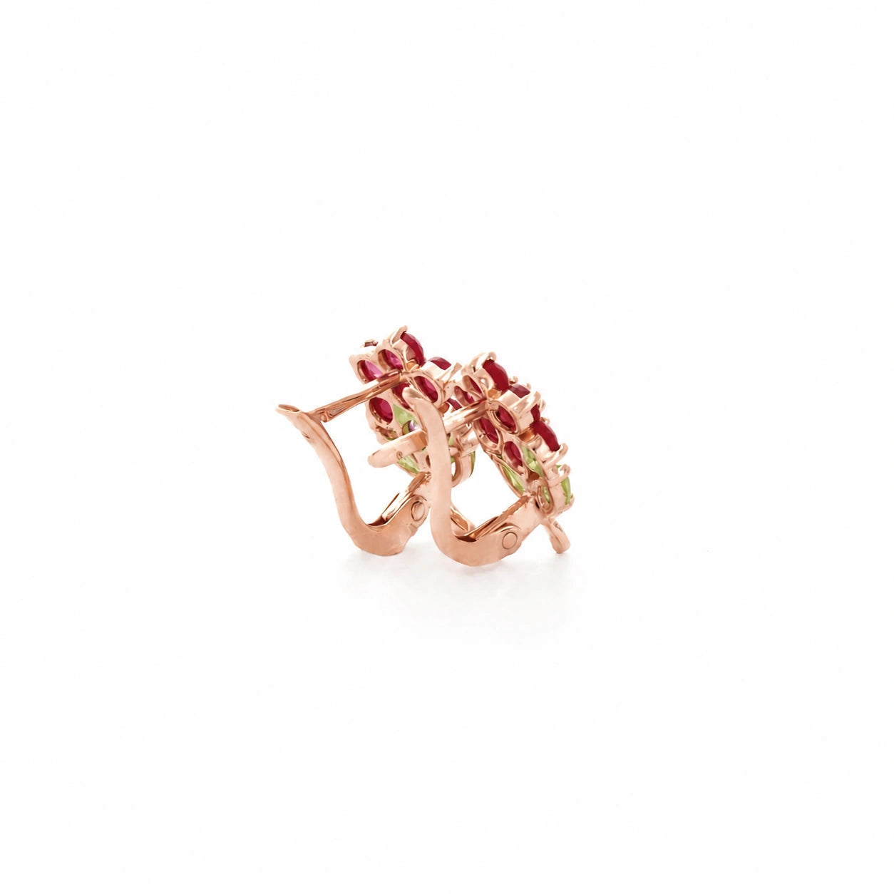 Rose Gold Peridot & Ruby — Mariademetra