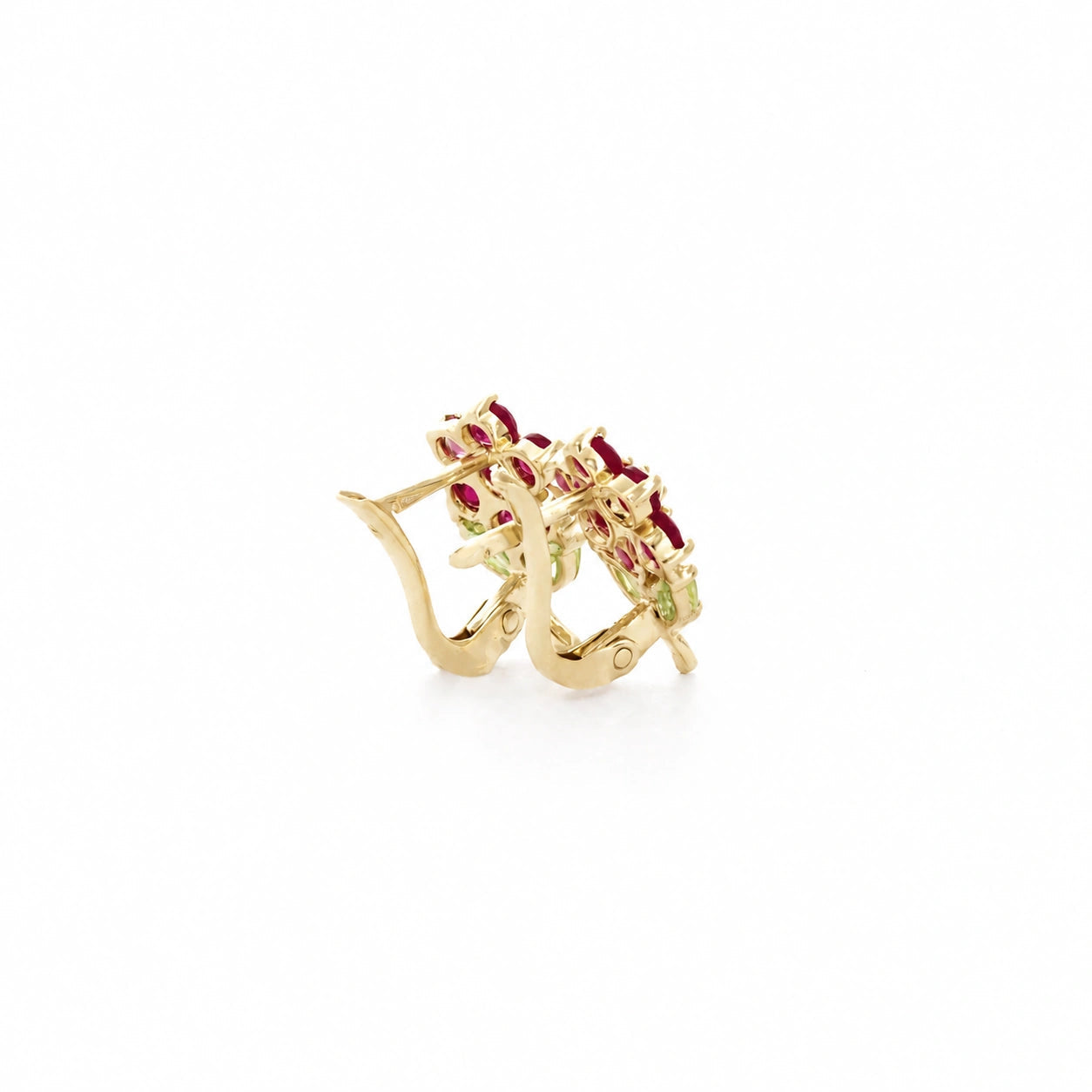 Yellow Gold Peridot & Ruby — Mariademetra