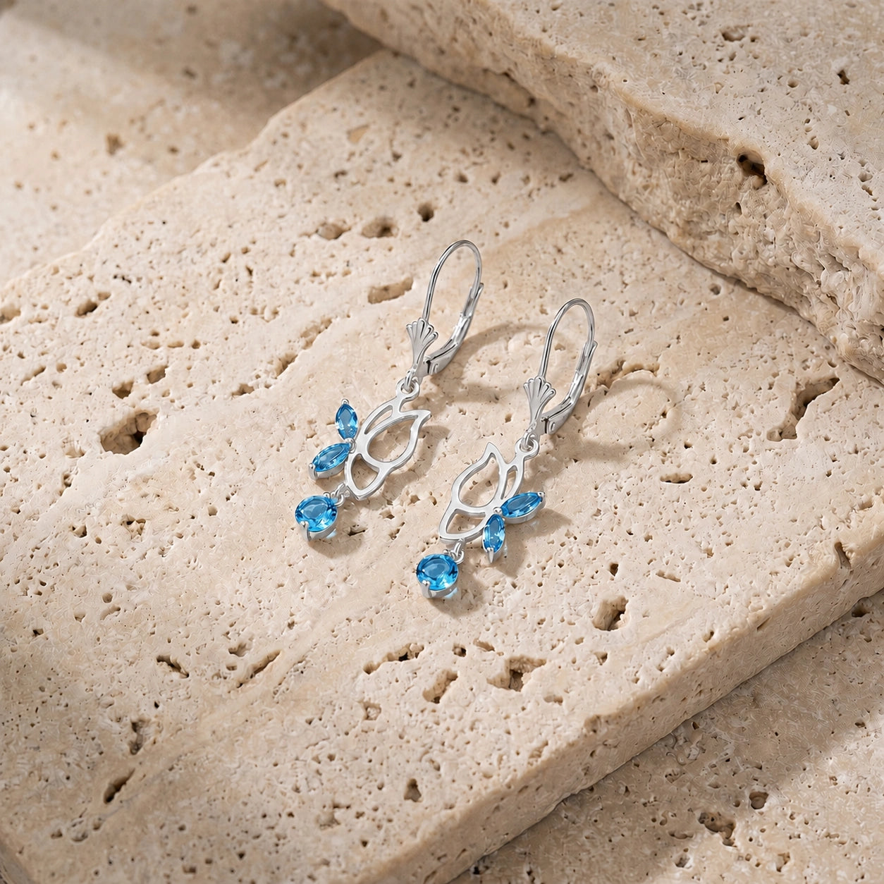 White Gold Blue Topaz — Mariadesideria