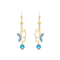 Yellow Gold Blue Topaz — Mariadesideria