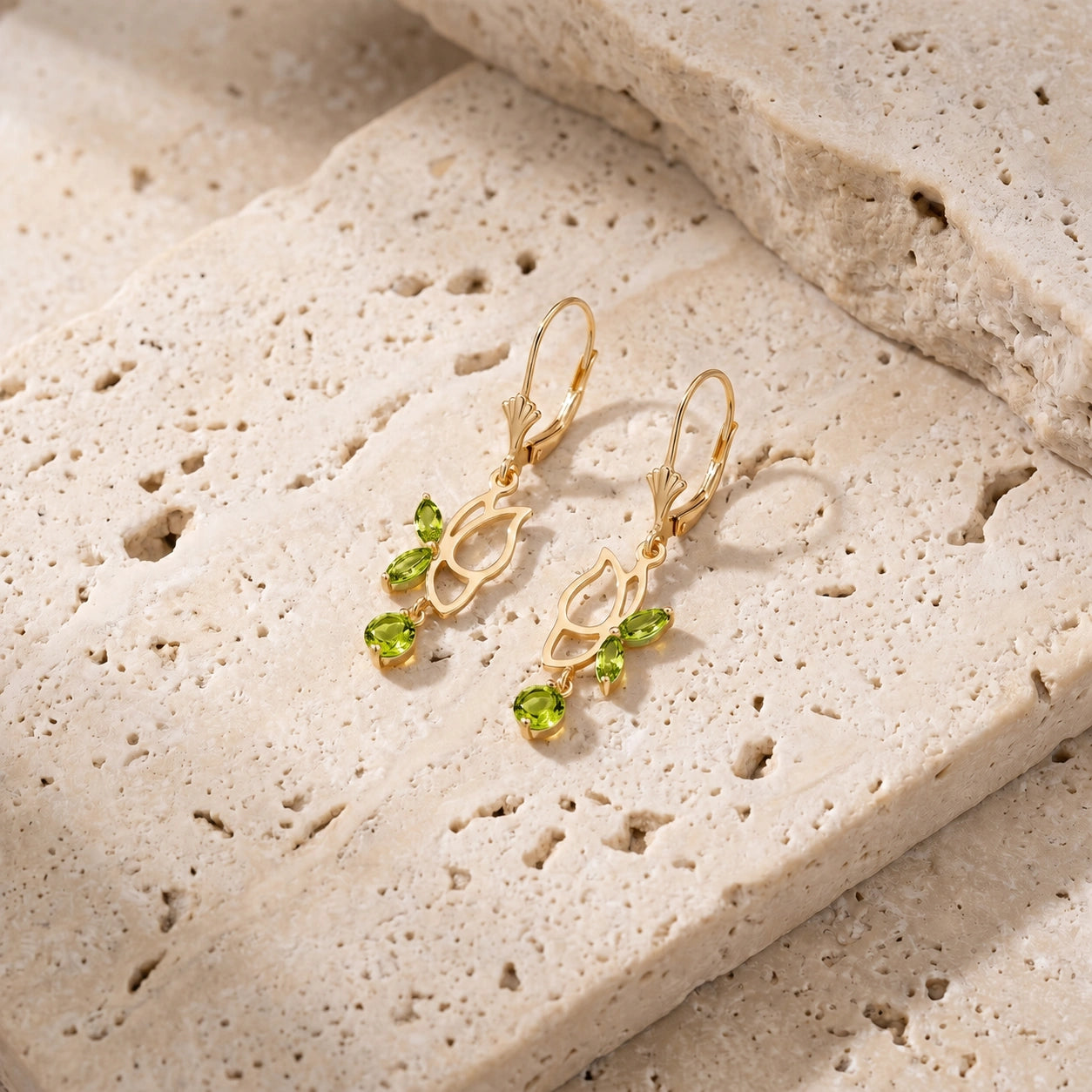 Yellow Gold Peridot — Mariadesideria