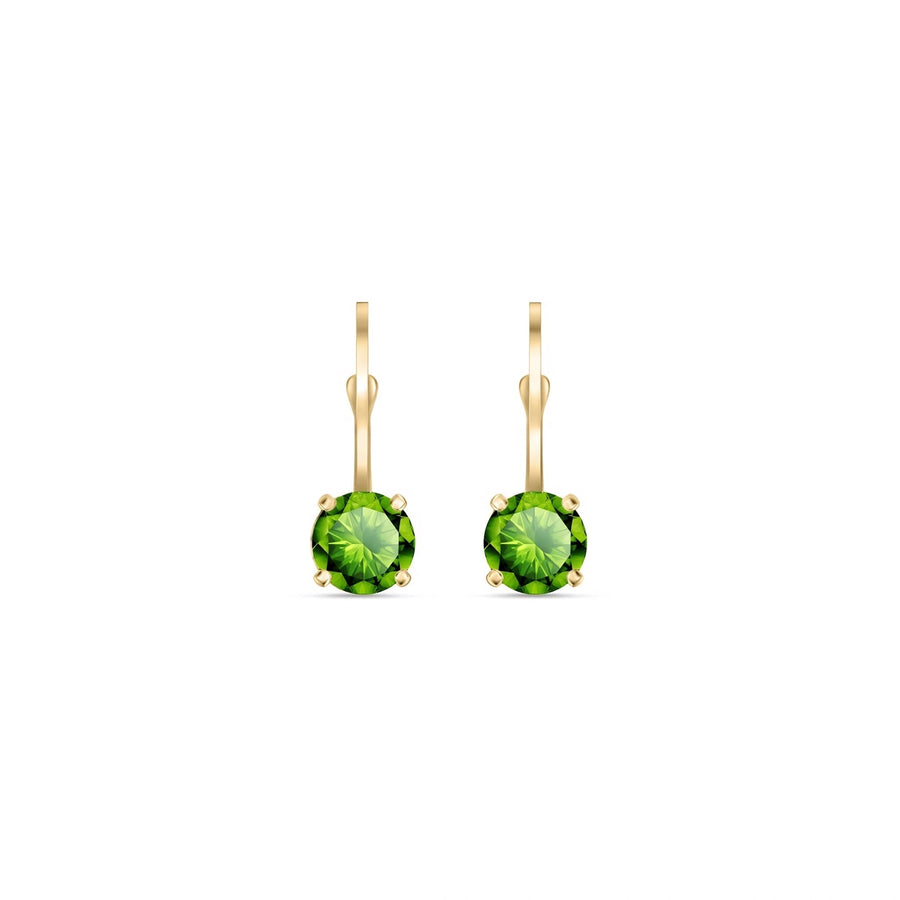 Yellow Gold Belle Earrings Diamond 10K — Albertina