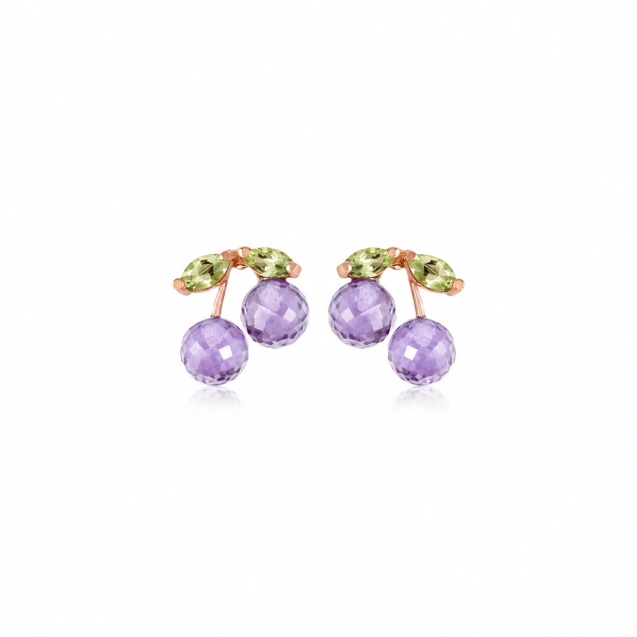 Rose Gold Peridot & Amethyst — Mariadiodata