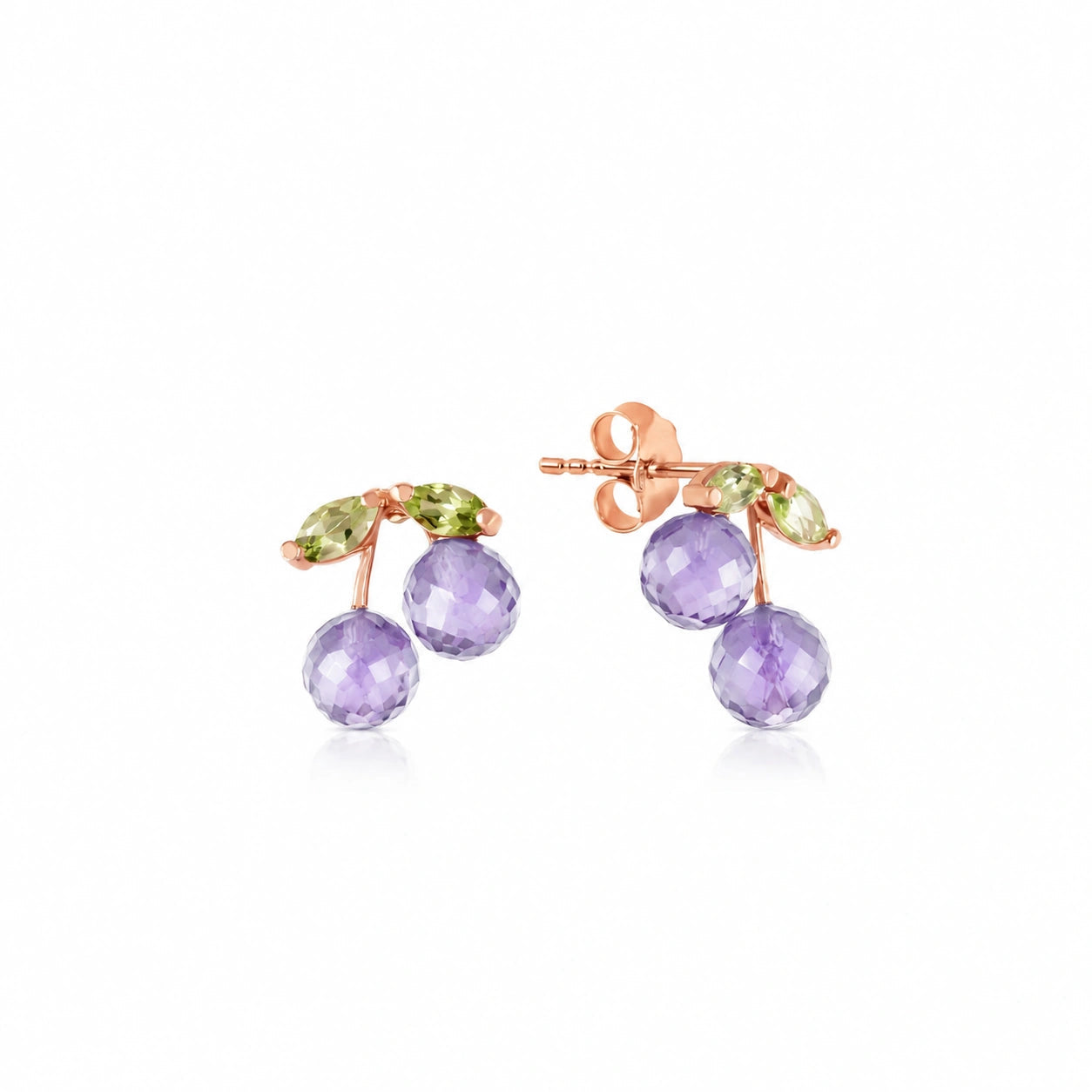 Rose Gold Peridot & Amethyst — Mariadiodata