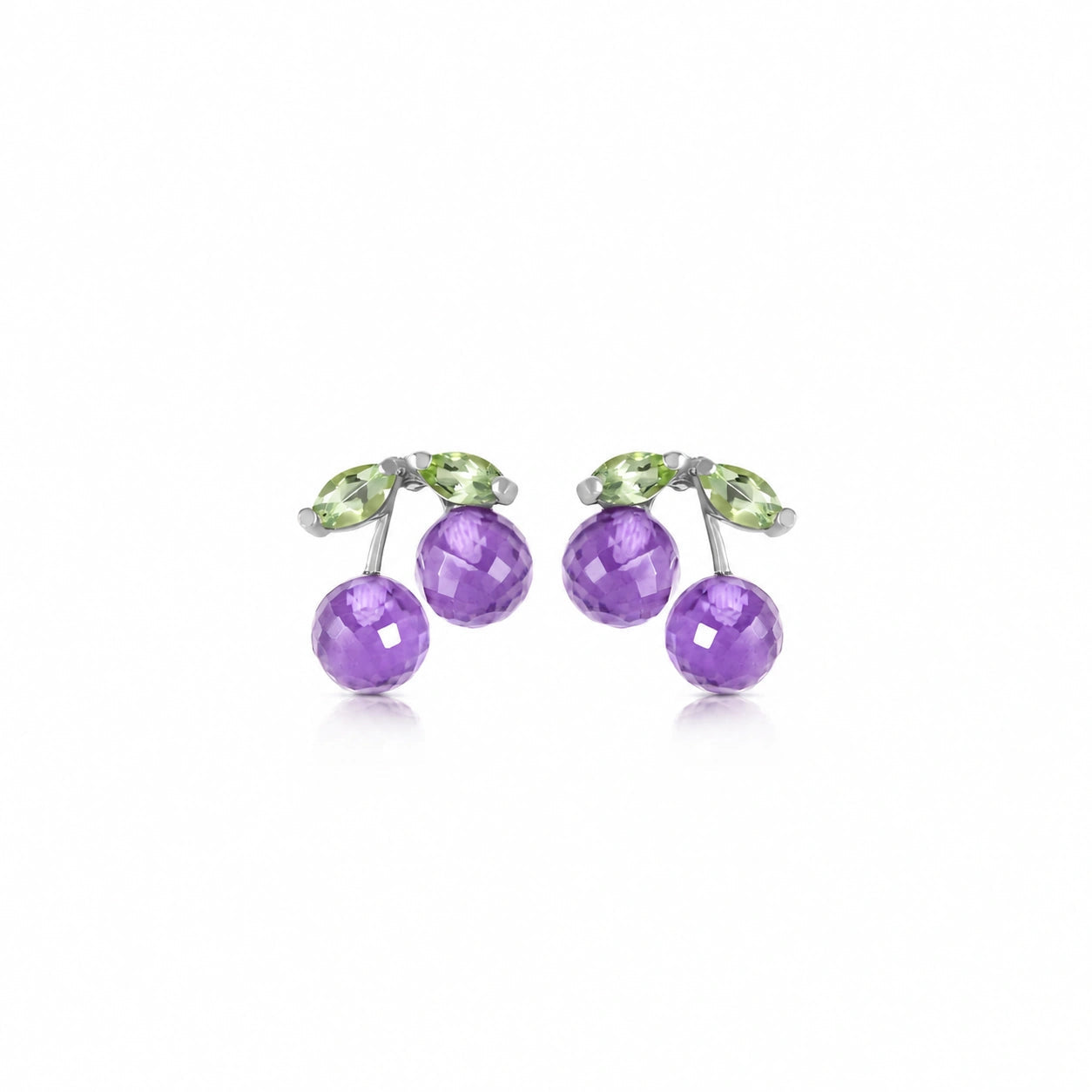 White Gold Peridot & Amethyst — Mariadiodata