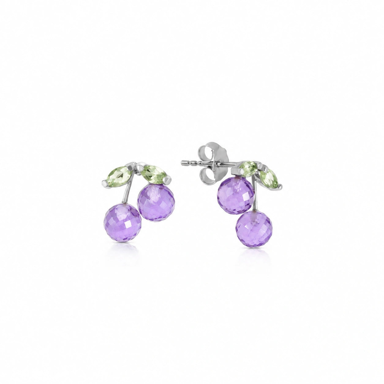 White Gold Peridot & Amethyst — Mariadiodata