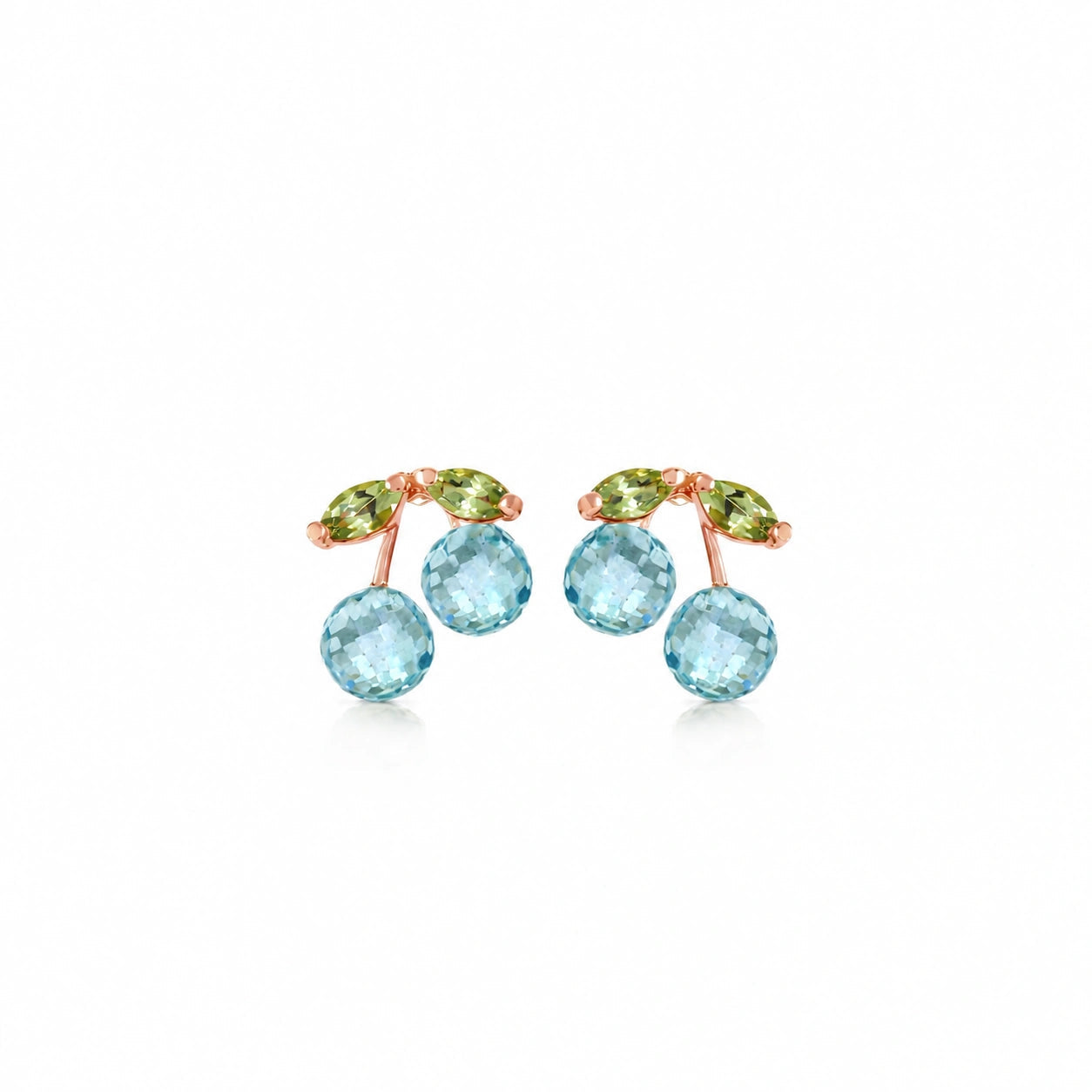 Rose Gold Peridot & Blue Topaz — Mariadiodata