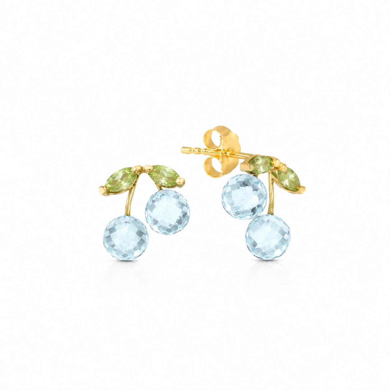 Yellow Gold Peridot & Blue Topaz — Mariadiodata
