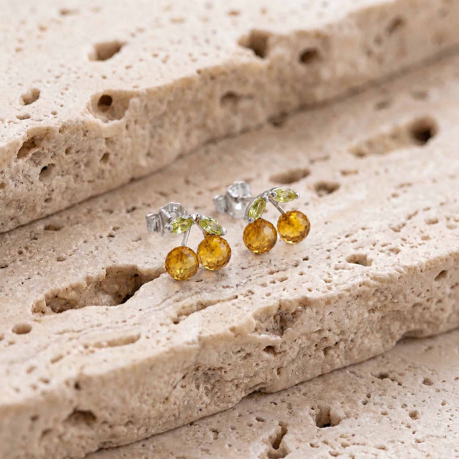 White Gold Peridot & Citrine — Mariadiodata