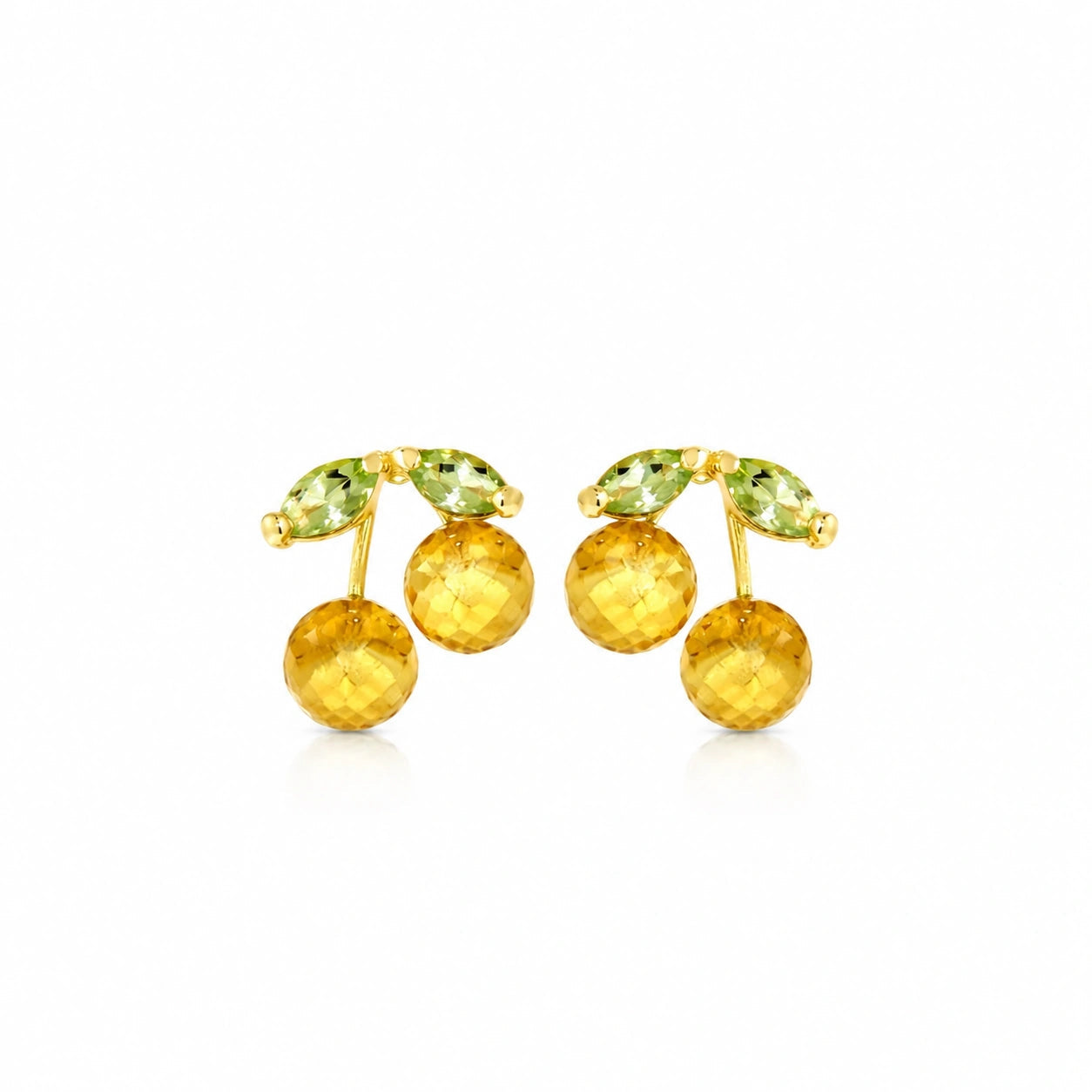 Yellow Gold Peridot & Citrine — Mariadiodata